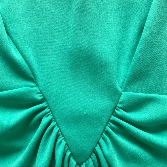 Vintage 1970s Full Length Gown With Sheer Capelet - Picture 5 of 12